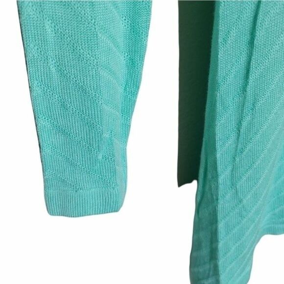 Charter Club Mint Knit Open Front Cardigan – Lightweight Soft Sweater - Picture 7 of 7
